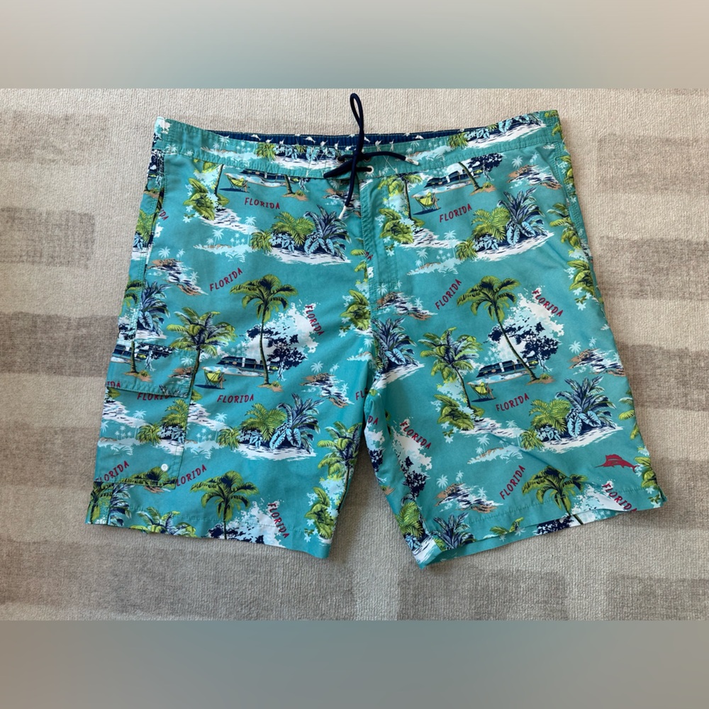 Tommy Bahama Men’s Florida Swim Trunks Tropical (Size XL)
